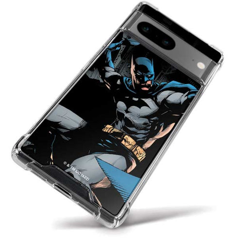DC Comics Batman Throwing Batarang Jim Lee Art Google Pixel 8a Clear Case